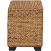 Household Essentials Large Curved Wicker Storage Chest with Liner | Water Hyacinth, Natural(Natural)