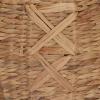 Household Essentials ML-4112 Hyacinth Round Floor Basket, X-Design, Brown
