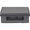 Household Essentials Mug and Tumbler Vision China Storage Box Chest, Gray(Grey)