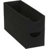 Household Essentials Narrow Organizer Tray 2 Pack, Gray(Black)
