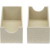 Household Essentials Narrow Organizer Tray 2 Pack, Gray(Cream)