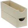 Household Essentials Narrow Organizer Tray 2 Pack, Gray(Cream)