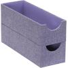 Household Essentials Narrow Organizer Tray 2 Pack, Gray(Iris)