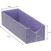 Household Essentials Narrow Organizer Tray 2 Pack, Gray(Iris)