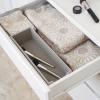 Household Essentials Narrow Organizer Tray 2 Pack, Gray(Silver)