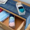 Household Essentials Narrow Organizer Tray 2 Pack, Gray(Silver)