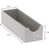 Household Essentials Narrow Organizer Tray 2 Pack, Gray(Silver)