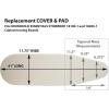 Household Essentials Stow Away® Tabletop Ironing Board Cover, 100% Cotton Cover with Nanomax® Coating, Thick Fiber Pad, One-Piece Cover with Bungee Cord Binding, Stain and Scratch-Resistant, Natural