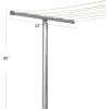 Household Essentials T2075-1 Galvanized Steel One-Piece Pole Clothesline T-Post(One Piece)