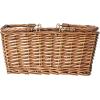 Household Essentials Woven Market Basket, Handwoven Willow Weave, Stylish Handles with Durable Metal Anchors, Classic and Versatile, Attractive, Spacious, Lightweight, Natural(Stained Brown)