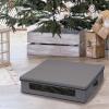 Household Essentials Wreath Storage Container, 30 Inch, Gray(Gray)