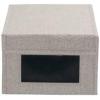 Small Drop Front Shoe Box 2 Pack, Shoe Organizer with Clear Front Panel, Sturdy with Soft Poly-Blended Linen, Gray