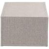 Small Drop Front Shoe Box 2 Pack, Shoe Organizer with Clear Front Panel, Sturdy with Soft Poly-Blended Linen, Gray