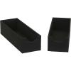 Household Essentials Narrow Organizer Tray 2 Pack, Gray(Black)