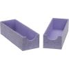 Household Essentials Narrow Organizer Tray 2 Pack, Gray(Iris)