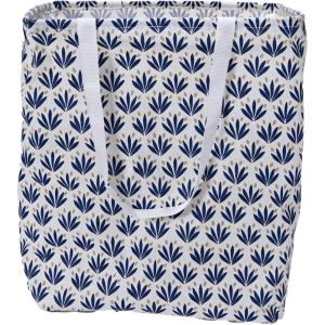 Household Essentials Krush Rectangular Laundry Bag with Handles, Blue Cacti(Blue Cacti)