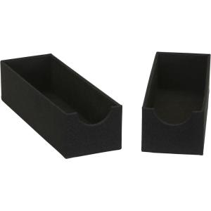 Household Essentials Narrow Organizer Tray 2 Pack, Gray(Black)