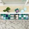 Household Essentials 3-Compartment Drawer Organizers, Pack of 2, Seafoam Green