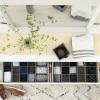 Household Essentials 3-Compartment Drawer Organizers, Pack of 2, Sturdy Chipboard Base with Soft and Stylish Polyester Linen Covering, Graphite(Graphite)