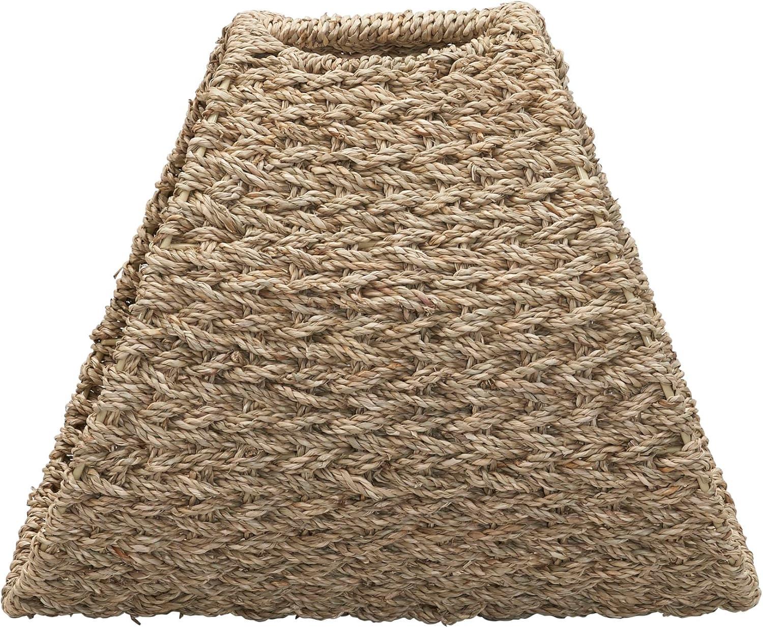 image:imageHousehold Essentials Oval Magazine Rack Stained HyacinthNatural Seagrass
