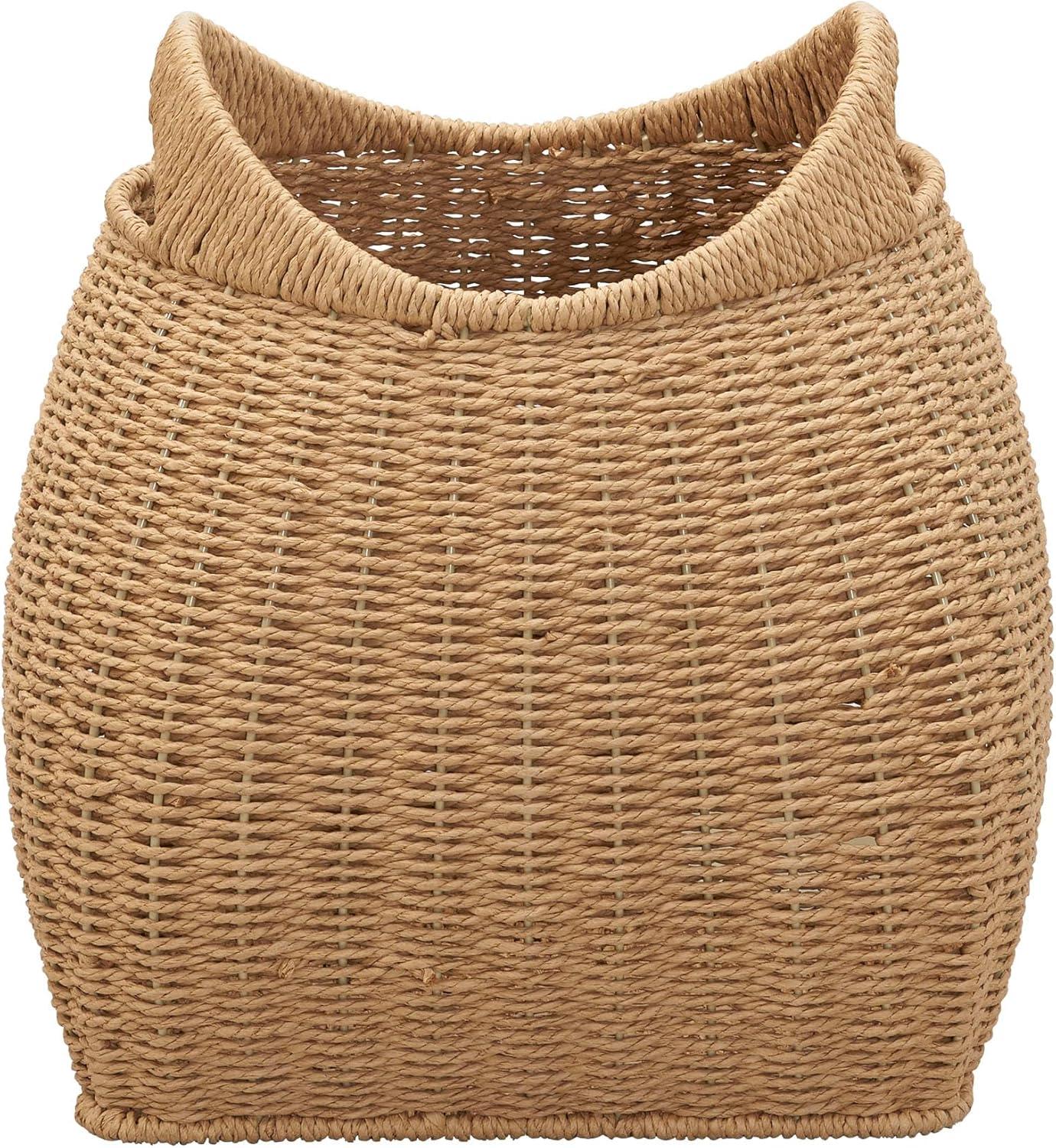 image:imageHousehold Essentials Paper Rope Basket with Handles NaturalNatural Paper Rope