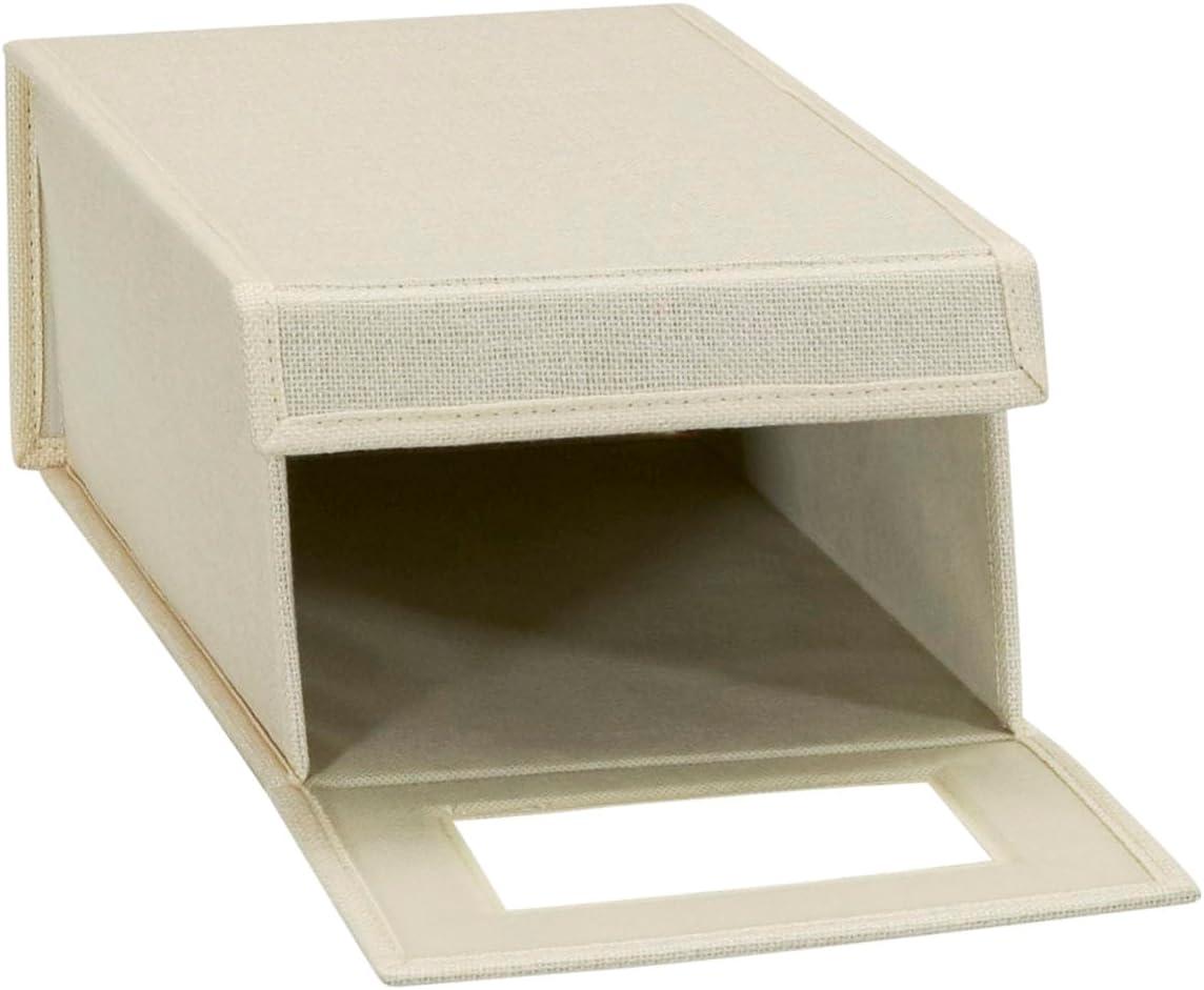 image:imageHousehold Essentials Small Drop Front Shoe Box 2 Pack Beige