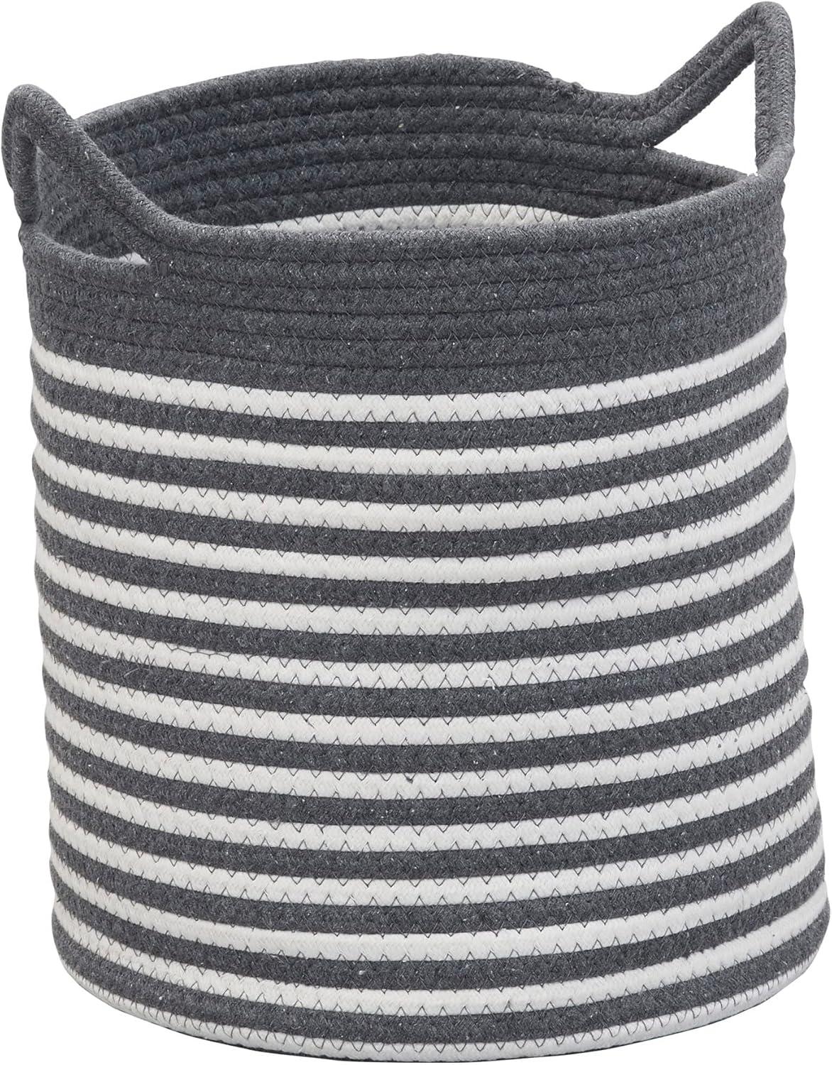 image:imageHousehold Essentials Striped Cotton Basket Set Set of 3