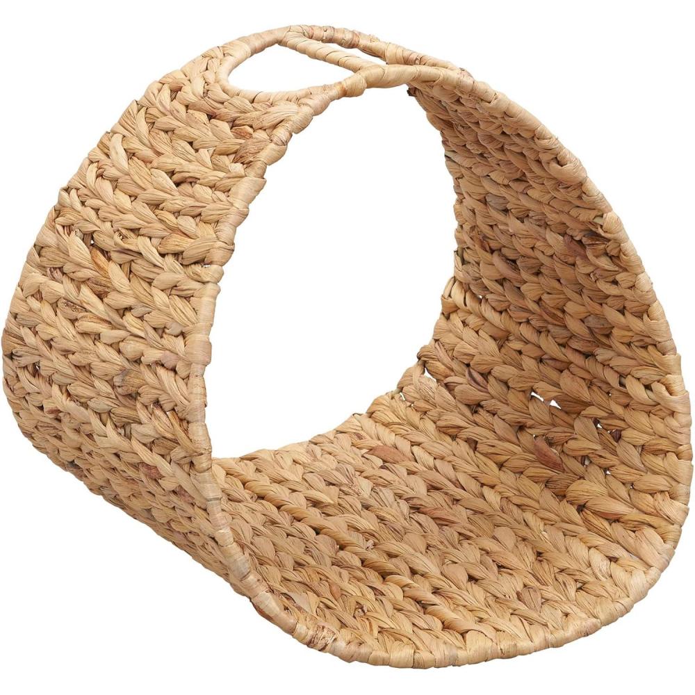 image:imageHousehold Essentials Oval Magazine Rack Stained HyacinthNatural Hyacinth