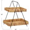 Household Essentials Geometric Tray Tower with 2 Baskets
