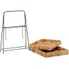 Household Essentials Geometric Tray Tower with 2 Baskets