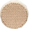 Household Essentials, Natural and White Cattail and Paper Zee Basket,Natural and White