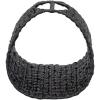 Household Essentials Oval Magazine Rack, Stained Hyacinth(Dark Hyacinth)