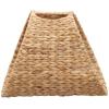 Household Essentials Oval Magazine Rack, Stained Hyacinth(Natural Hyacinth)
