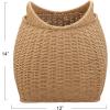Household Essentials Paper Rope Basket with Handles, Natural(Natural Paper Rope)