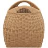 Household Essentials Paper Rope Basket with Handles, Natural(Natural Paper Rope)