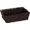 Household Essentials Wicker Storage Baskets, Set of 4, Handwoven Accent Baskets, Braided Water Hyacinth, Large, Medium and Small, Storage, Stylish and Versatile, Brown