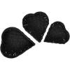 Household Essentials Nesting Paper Rope Heart Baskets, Black, Set of 3(Black)
