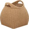 Household Essentials Paper Rope Basket with Handles, Natural(Natural Paper Rope)