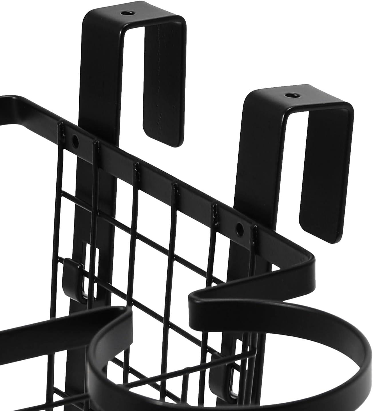 image:imageHousehold Essentials Over the Door Metal Vanity Basket BlackVanity Basket
