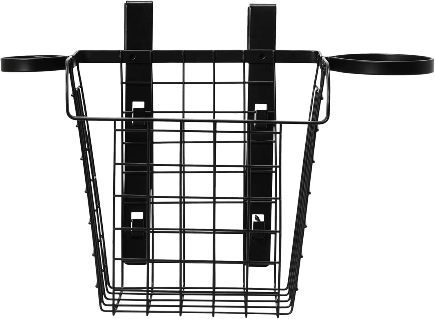 image:imageHousehold Essentials Over the Door Metal Vanity Basket BlackVanity Basket