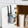 Household Essentials Over the Door Metal Vanity Basket, Black(Vanity Basket)