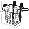 Household Essentials Over the Door Metal Vanity Basket, Black(Vanity Basket)