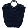 Household Essentials Natural Paper Rope Basket with Handles, Natural Woven Woven Storage Basket, Great for Decoration or Organization(Blue Paper Rope)
