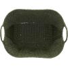 Household Essentials Natural Paper Rope Basket with Handles, Natural Woven Woven Storage Basket, Great for Decoration or Organization(Green Paper Rope)