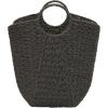 Household Essentials Natural Paper Rope Basket with Handles, Natural Woven Woven Storage Basket, Great for Decoration or Organization(Grey Paper Rope)