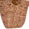 Household Essentials Natural Paper Rope Basket with Handles, Natural Woven Woven Storage Basket, Great for Decoration or Organization(Natural Hyacinth)