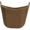 Household Essentials Natural Paper Rope Basket with Handles, Natural Woven Woven Storage Basket, Great for Decoration or Organization(Natural Paper Rope)