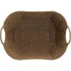 Household Essentials Natural Paper Rope Basket with Handles, Natural Woven Woven Storage Basket, Great for Decoration or Organization(Natural Paper Rope)
