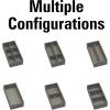 Household Essentials 3 Piece Drawer Organizers Starter Set, Black(Black)