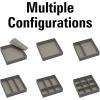 Household Essentials 3 Piece Drawer Organizers Starter Set, Black(Cream)